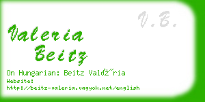 valeria beitz business card